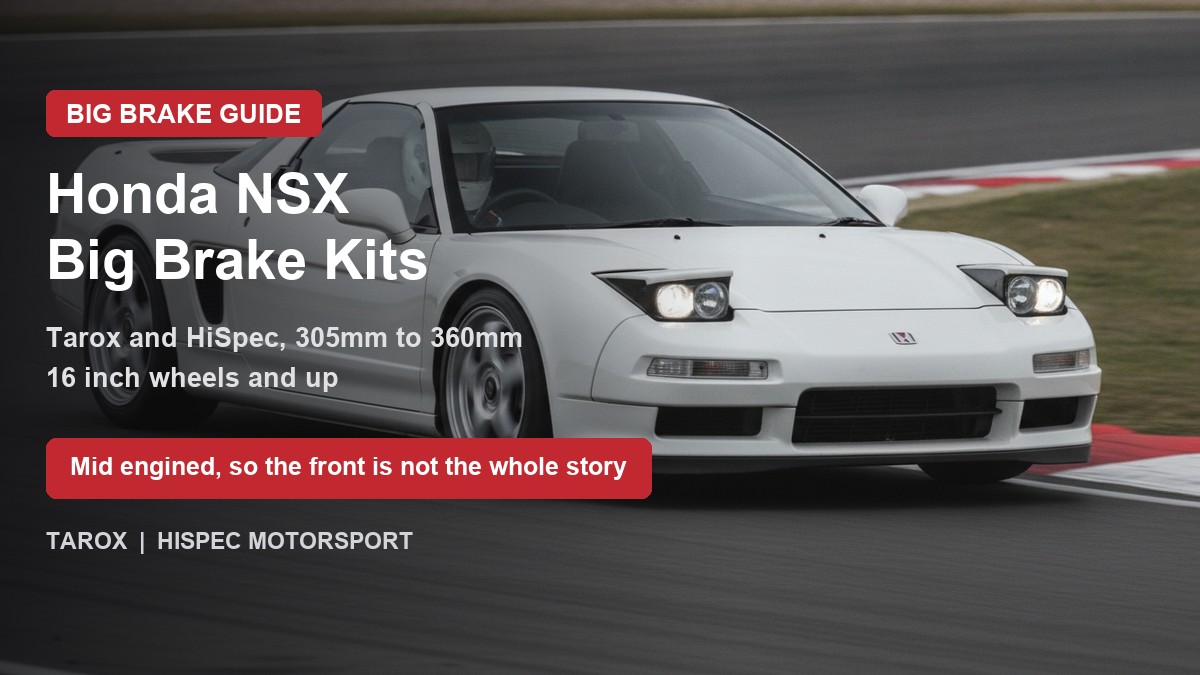 Honda NSX big brake kit guide: Tarox and HiSpec Motorsport brake upgrades