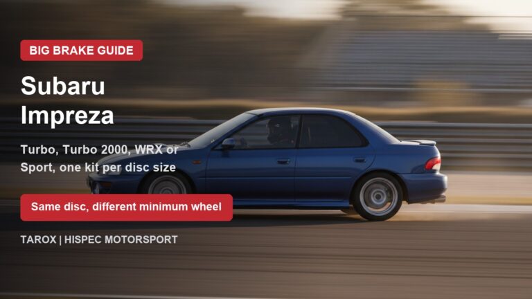 Subaru Impreza big brake kit guide