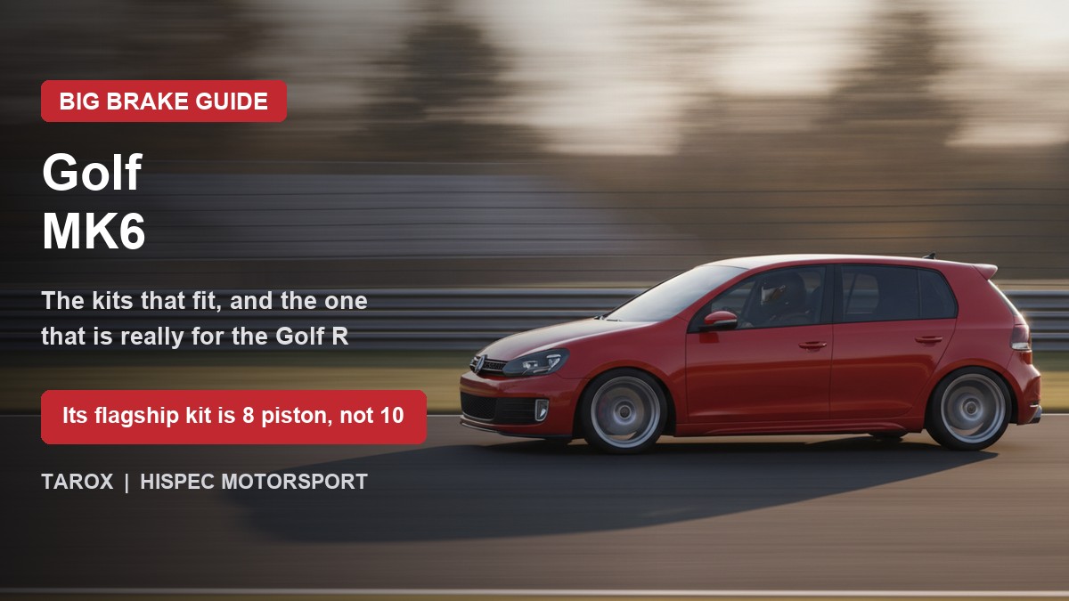 Volkswagen Golf MK6 on track with the title Golf MK6, the kits that fit and the one that is really for the Golf R