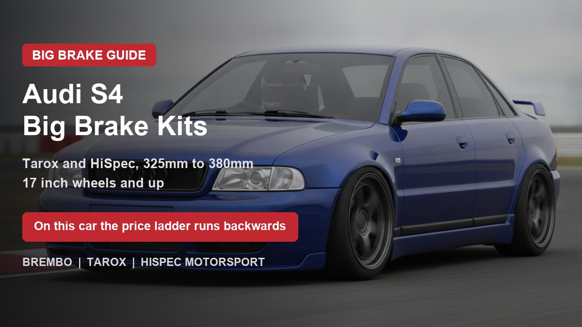 Audi S4 on track - big brake upgrade kit guide
