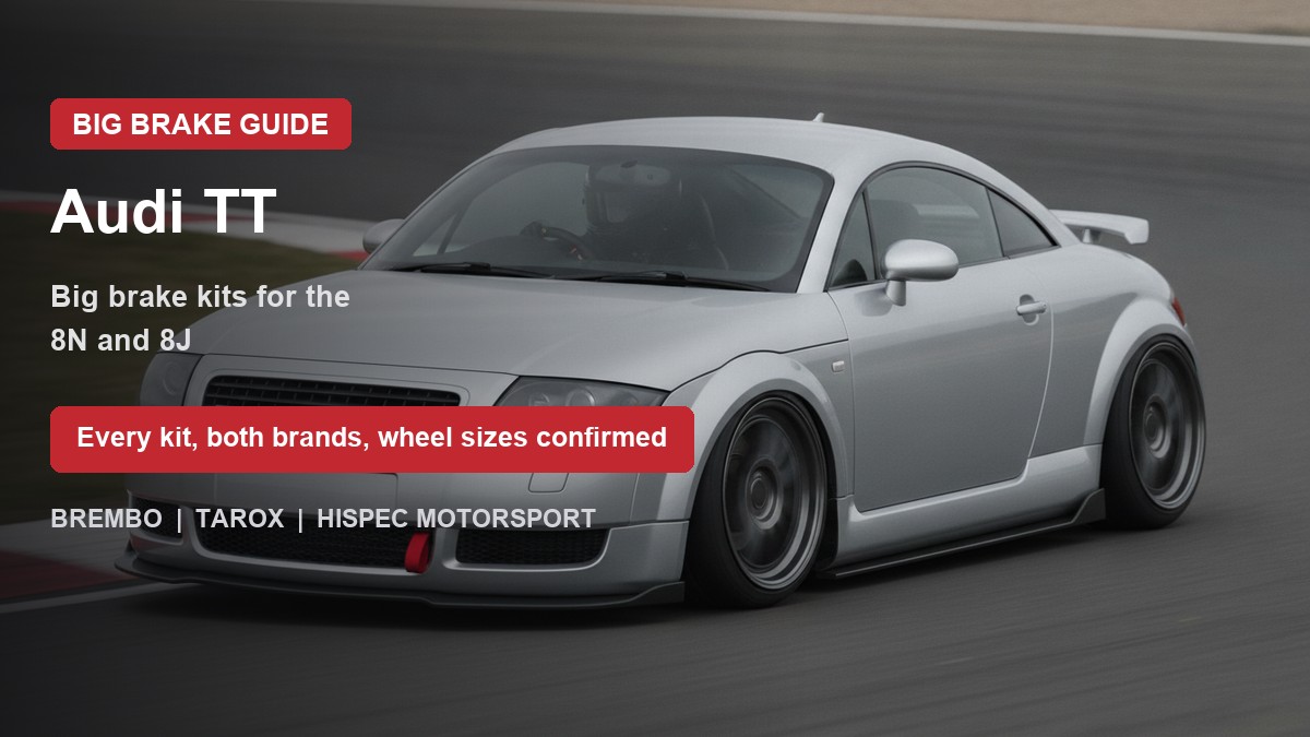 Audi TT on track - big brake upgrade kit guide