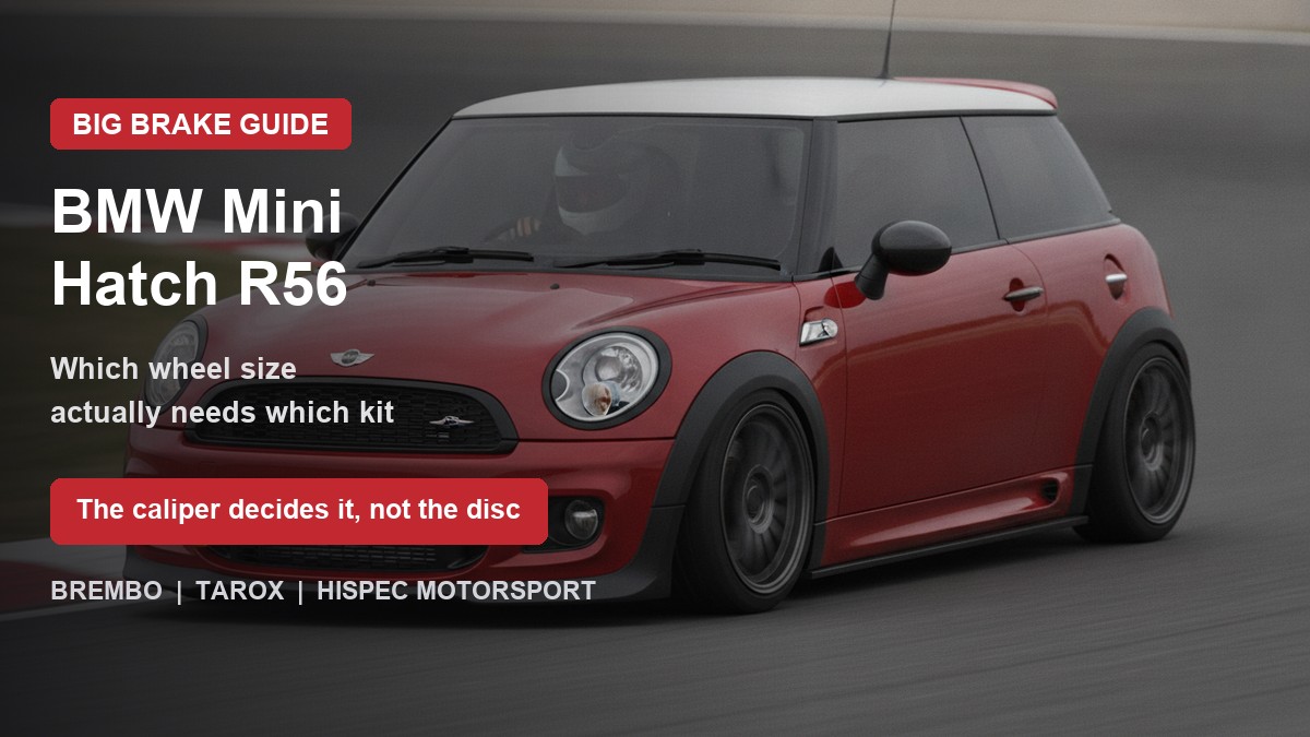 BMW Mini Hatch R56 on track - big brake upgrade kit guide