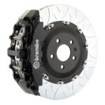 Brembo G 8 piston caliper with 380mm 2-piece slotted type 3 disc, black finish