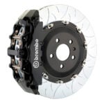 Brembo G 8 piston caliper with 380mm 2-piece slotted type 3 disc, black finish
