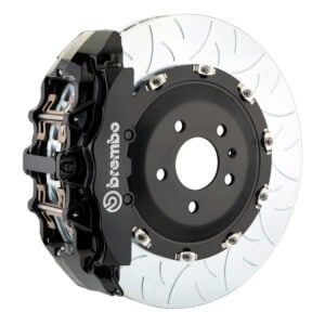 Brembo G 8 piston caliper with 380mm 2-piece slotted type 3 disc, black finish