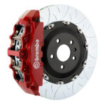 Brembo G 8 piston caliper with 380mm 2-piece slotted type 3 disc, red finish
