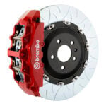 Brembo G 8 piston caliper with 380mm 2-piece slotted type 3 disc, red finish