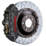Brembo N 6 piston caliper with 405mm 2-piece slotted type 3 disc, GT-S nickel finish