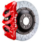 Brembo T 6 piston caliper with 405mm 2-piece slotted type 3 disc, red finish