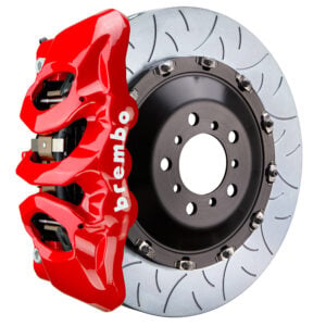 Brembo T 6 piston caliper with 405mm 2-piece slotted type 3 disc, red finish
