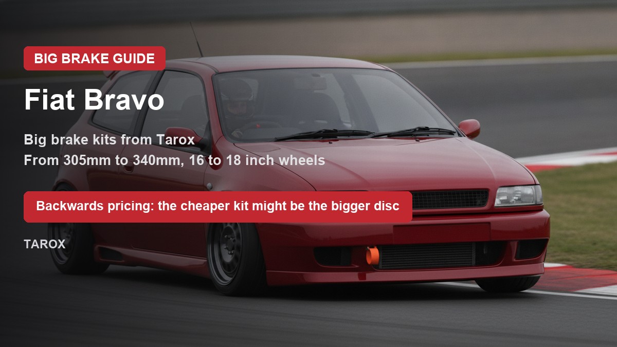 Fiat Bravo on track - big brake upgrade kit guide