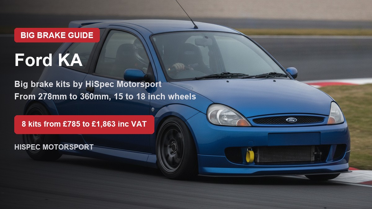 Ford KA on track - big brake upgrade kit guide