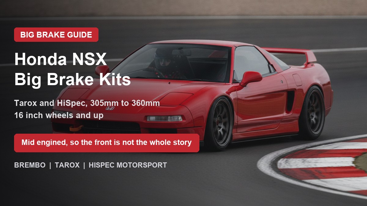 Honda NSX on track - big brake upgrade kit guide