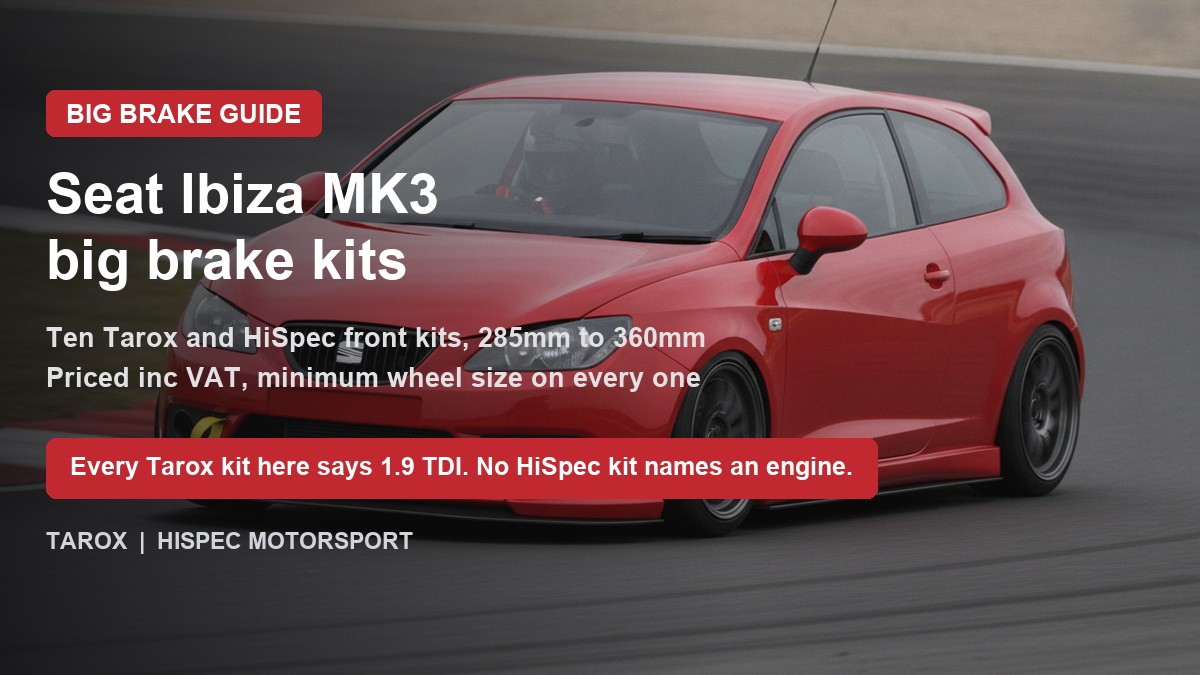 Seat Ibiza MK3 on track - big brake upgrade kit guide