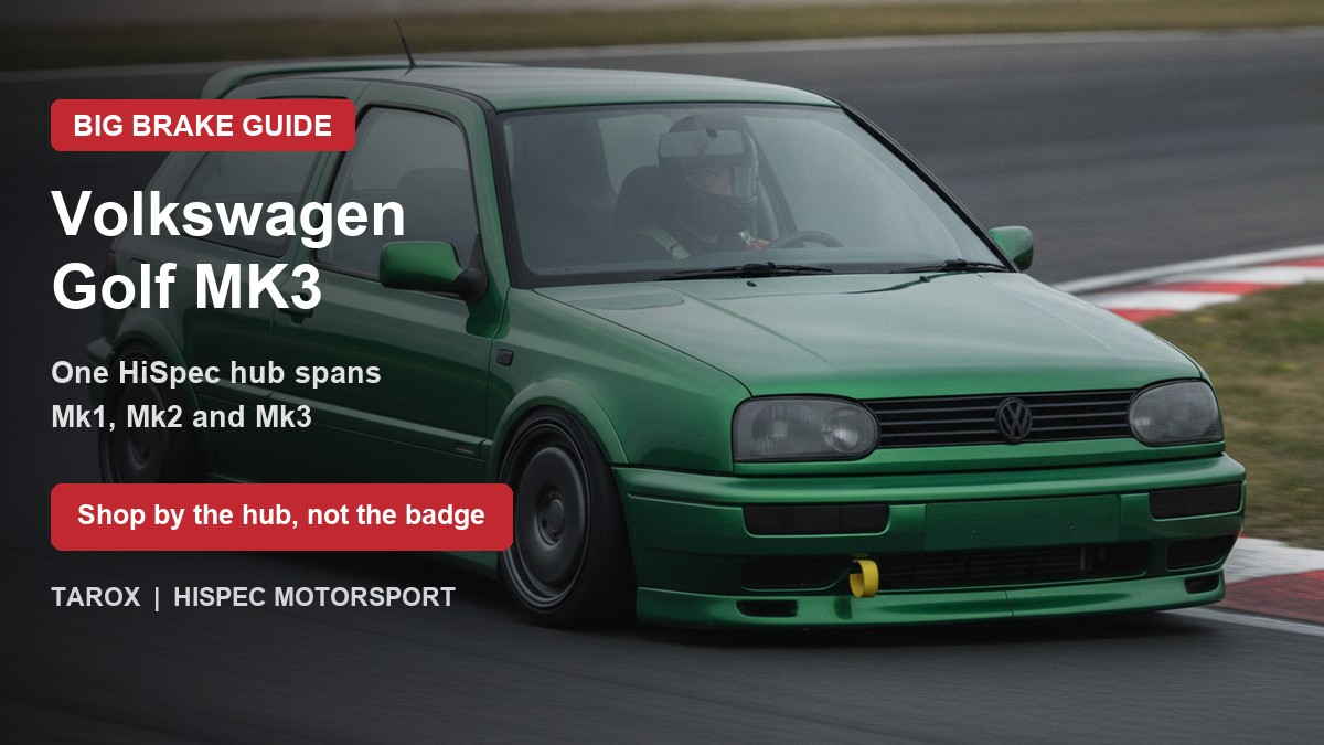 Volkswagen Golf MK3 on track - big brake upgrade kit guide