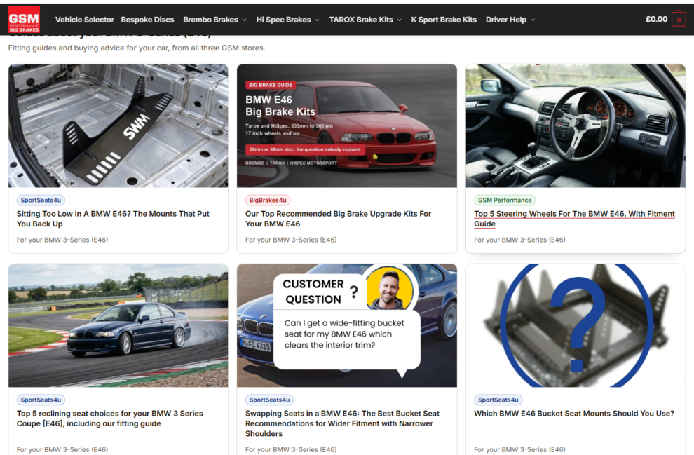 Guides about your car listed under the parts